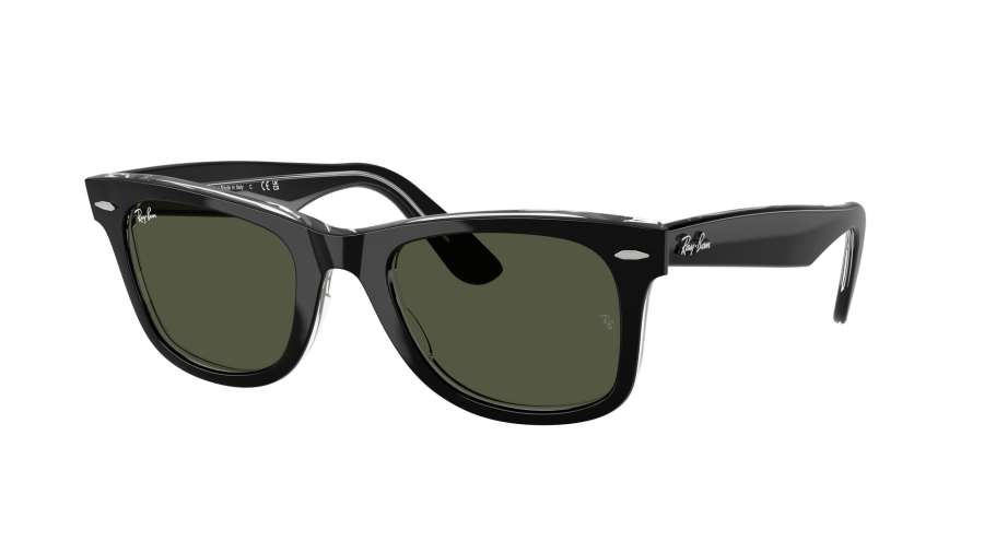 Ray-Ban Wayfarer RB2140 1294/31 50-22 Black on transparent