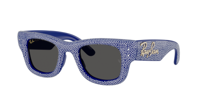 Ray-Ban Wayfarer puffer Edition pave swarovski RB4940BP 6867/87 47-23 Blue with strass pave