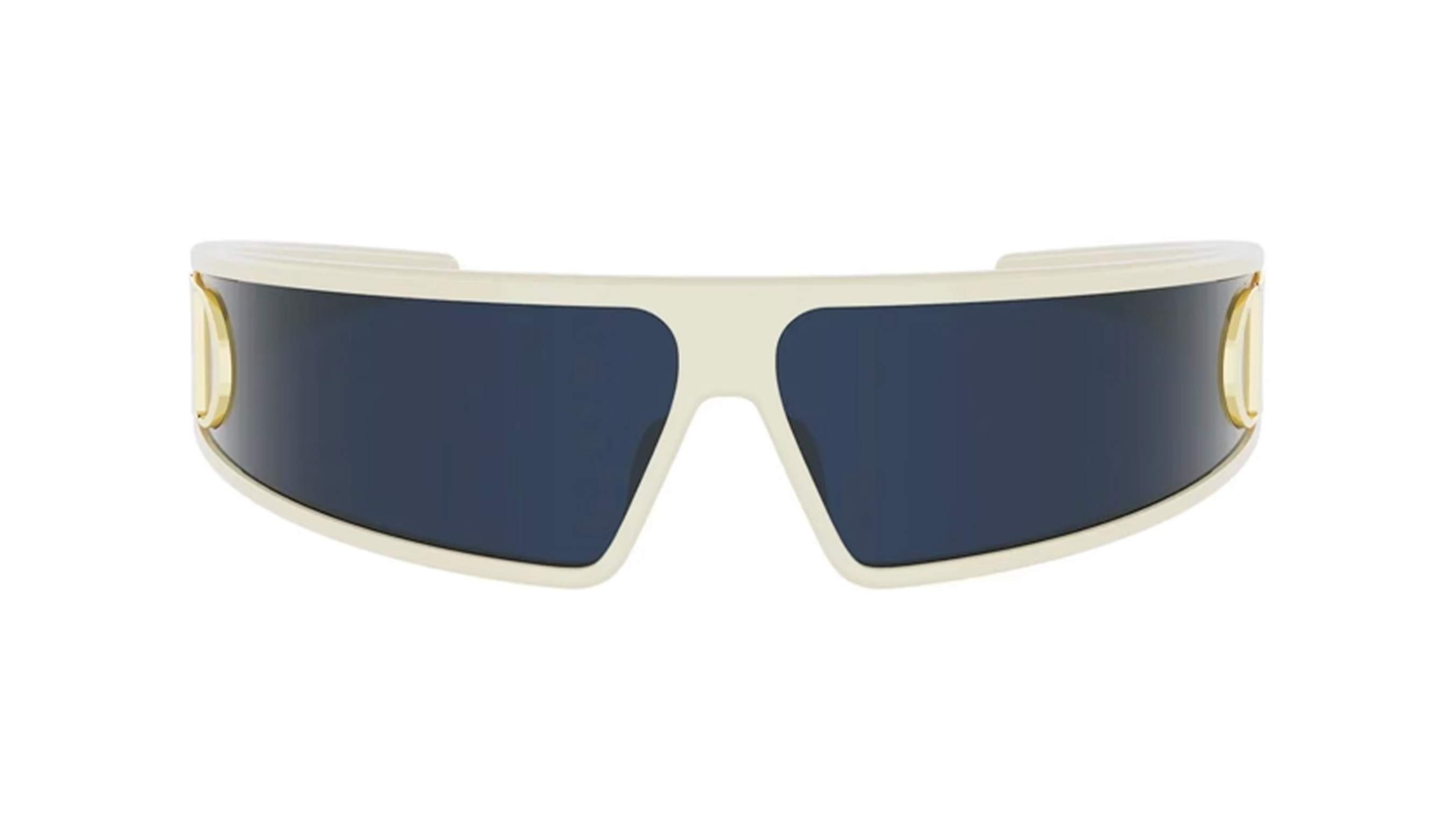 ?️ New Dior DIORPACIFIC M1U 96B0 Sunglasses - Gold/White Frame, Blue Lenses CD Chain M1U Blue Square Sunglasses | DIOR main image 4