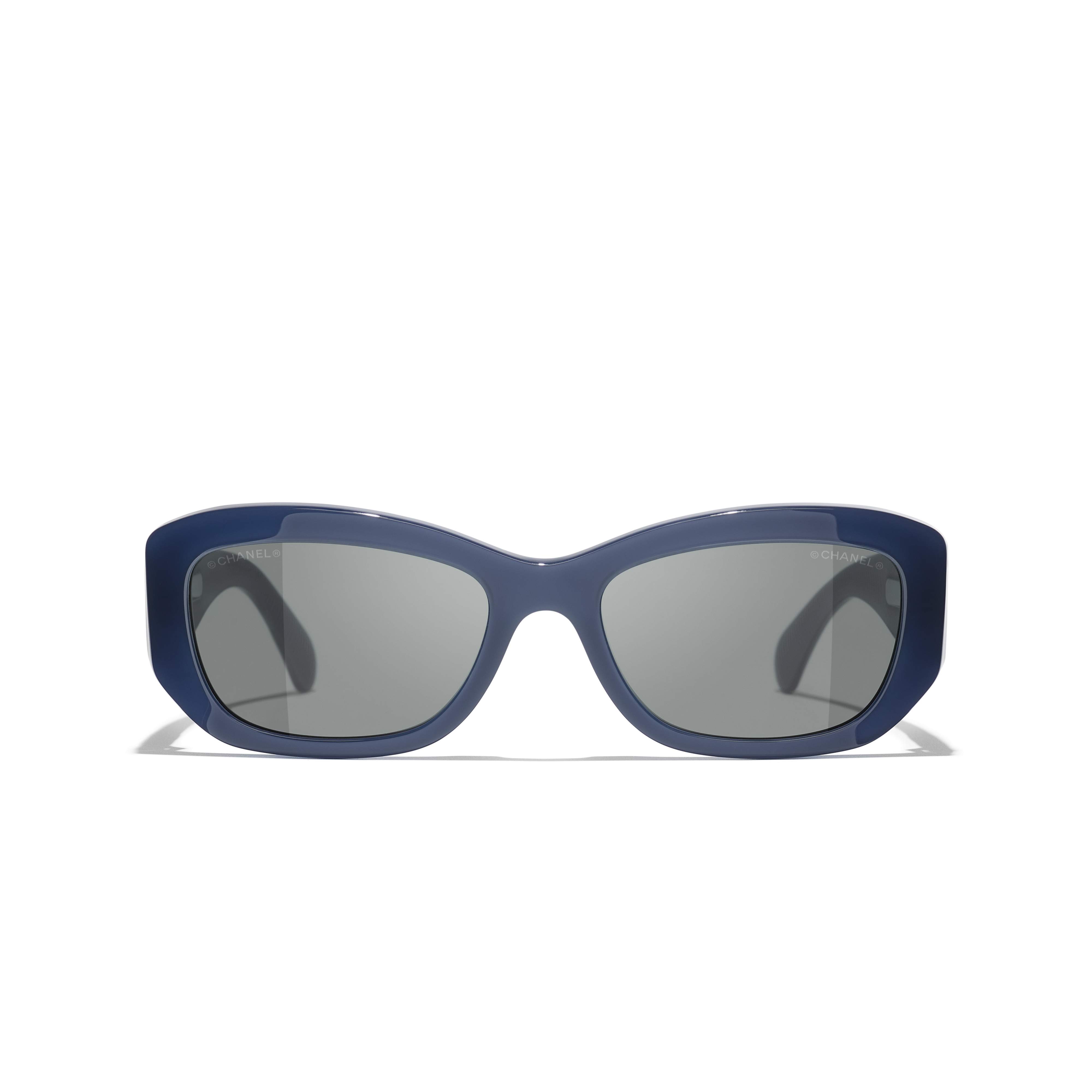 Chanel Blue Acetate Sunglasses Chanel Acetate Polarized Round CC Sunglasses 5387 Blue  main image 3