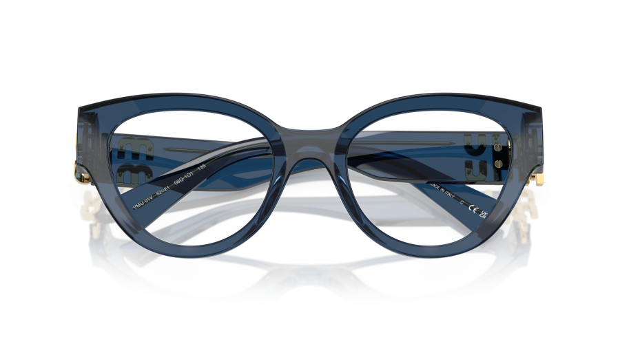 NEW Miu Miu MU01VV 08Q1O1 Dark Blue Women Eyeglasses MU 01VV NEW MIU MIU MU01VV 08Q1O1 NAVY BLUE WOMEN | Mercari main image 3