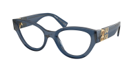 Miu Miu MU 01VV 08Q1O1 52-21 Blue transparent