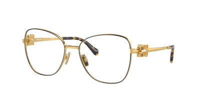 Miu Miu MU 50XV KUI101 56-17 Black Gold