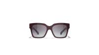 CHANEL CH5557 1802S6 54-17 Bordô