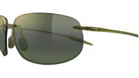 Maui Jim Breakwall HT422-15 / MJ0422S 038 64-12 Shiny Trans Khaki Green