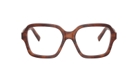 Miu Miu MU 03YV 26E101 52-17 Striped tobacco