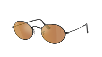 Occhiali da sole Ray-Ban Oval Flat Lenses RB3547N 002/40 51-21 Nero