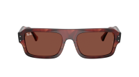 Ray-Ban Flacko RB4454 1452/C5 56-20 Havana Red