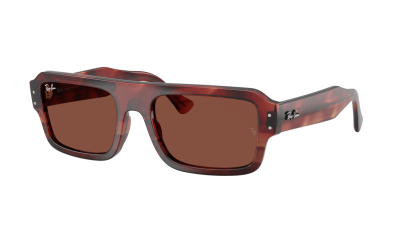 Sonnenbrille Ray-Ban Flacko RB4454 1452/C5 56-20 Havana Red