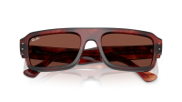 Ray-Ban Flacko RB4454 1452/C5 56-20 Havana Red