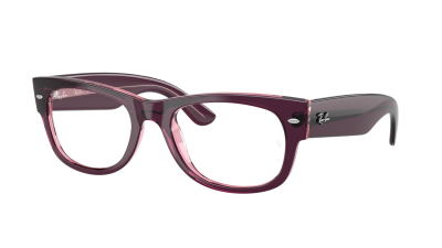 Ray-Ban Mega wayfarer 2 RX0832V RB0832V 8364 52-21 Violet on transparent pink