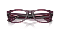 Ray-Ban Mega wayfarer 2 RX0832V RB0832V 8364 52-21 Violet on transparent pink