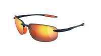 Maui Jim Hookipa ultra RM676-03A / MJ0676S 005 63-15 Matte Solid Dark Blue w/ Orange