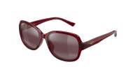 Maui Jim Hiluhilu RS355-04 / MJ0355S 003 55-17 Shiny Transparent Burgundy