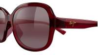 Maui Jim Hiluhilu RS355-04 / MJ0355S 003 55-17 Shiny Transparent Burgundy