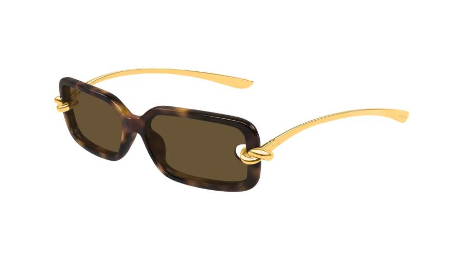 Okulary przeciwsłoneczne Bottega Veneta Knot BV1439S 002 56-14 Żółw