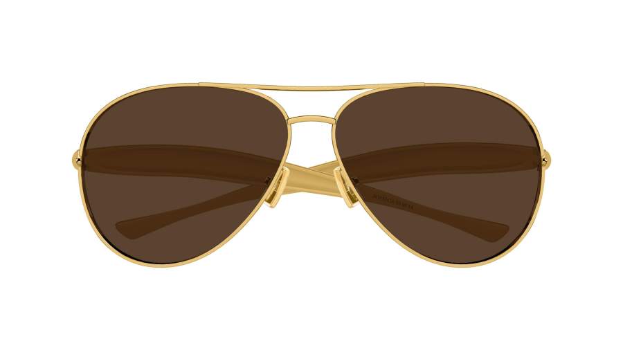 Bottega Veneta Sardine BV1305S Gold Sunglasses Bottega Veneta BV1305S 001 Sunglasses - US main image 3