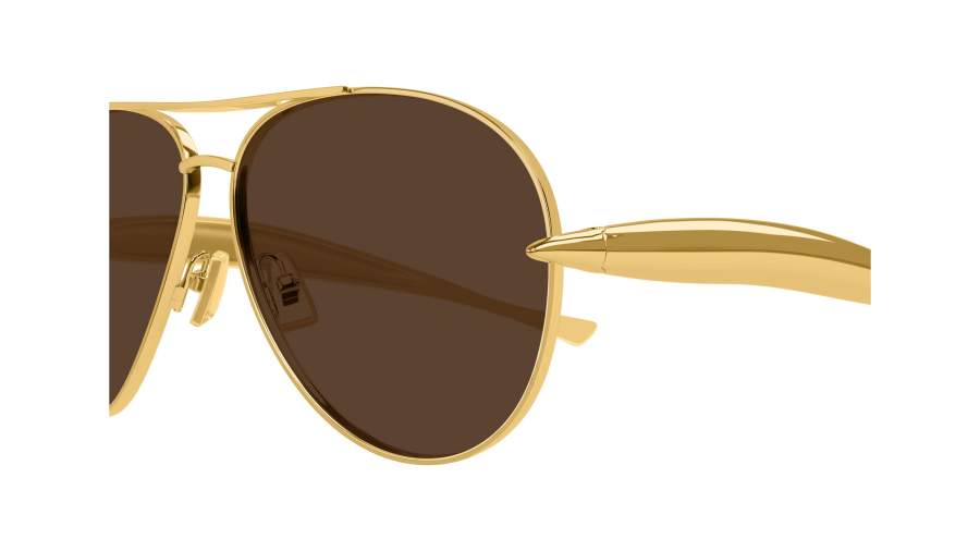 Sunglasses Bottega Veneta Sardine BV1305S 007 64-13 Gold  display picture 2