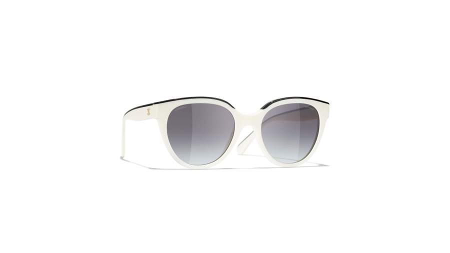 Sonnenbrille CHANEL CH5414 1763/S6 54-20 White and black auf Lager