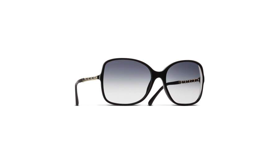 Sunčane naočale CHANEL Chaîne CH5210Q N5013C 57-17 Crna