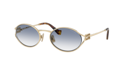 Lunettes de soleil Miu Miu Logo MU 52YS ZVN80O 54-21 Pale Gold