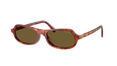 Lunettes de soleil Miu Miu MU B10SU 11P09Z 55-17 Havana Cognac