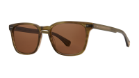 Garrett Leight Earvin 2114 MOT/O PLR 53-21 Matte Olive Tortoise