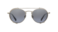 Garrett Leight Ocampo 7083 BS-SGY/SFGLABLUM 49-21 Brushed Silver-Sea Grey