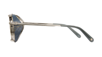 Garrett Leight Ocampo 7083 BS-SGY/SFGLABLUM 49-21 Brushed Silver-Sea Grey