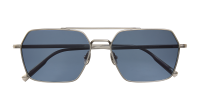 Garrett Leight Alta 4082 BBSV/SFNEP 57-17 Brushed Brilliant Silver