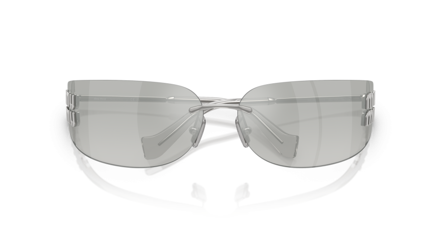 Sunglasses Miu Miu Aube MU A51S 1BC10Y 75-14 Silver  display picture 1