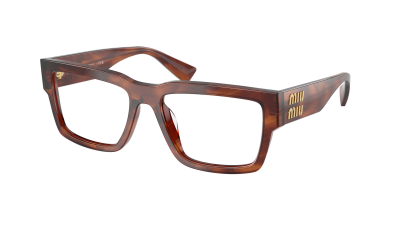 Brille Miu Miu MU 02XV 26E1O1 54-17 Striped tobacco