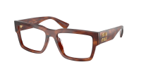 Miu Miu MU 02XV 26E1O1 54-17 Striped tobacco
