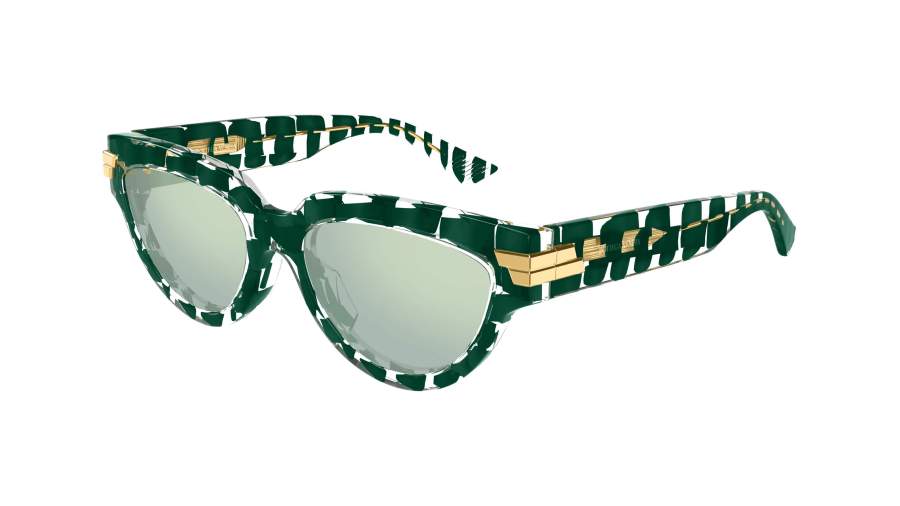 Okulary przeciwsłoneczne Bottega Veneta Unapologetic BV1035S 008 55-19 Zielony