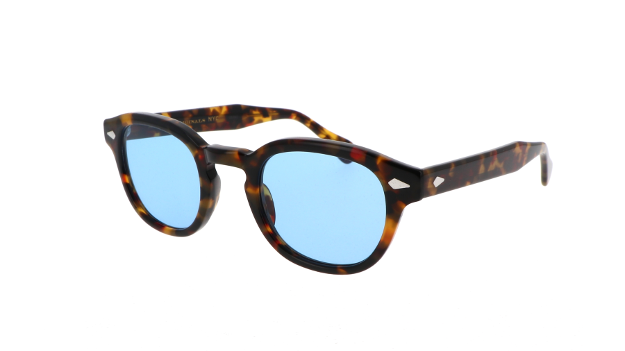 Okulary przeciwsłoneczne Moscot Lemtosh LEMTOSH SUN TORTOISE CELEBRITY BLUE Żółw