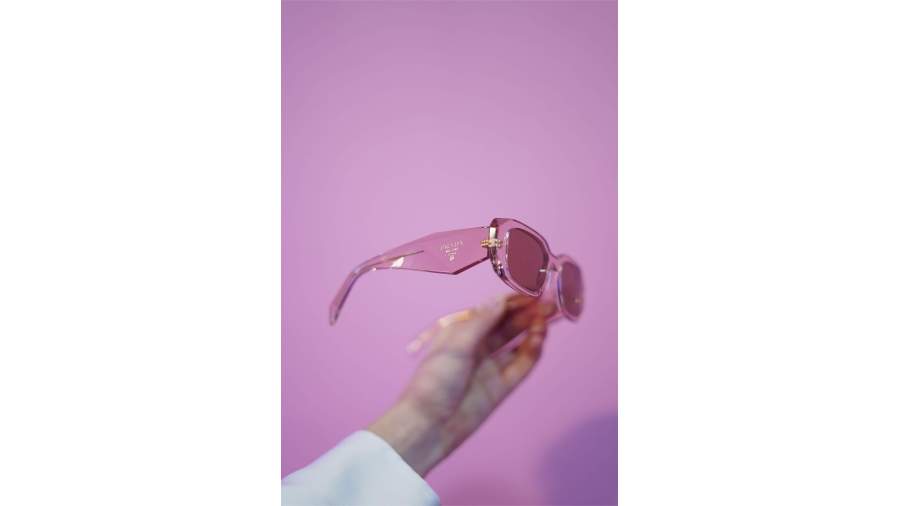 Sunglasses Prada Symbole PR 17WS 19Q-10D 49-20 Transparent Peach