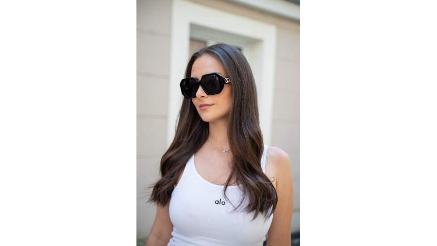 Sunglasses VALENTINO V logo VG0003SA 001 55-17 Black | Visiofactory