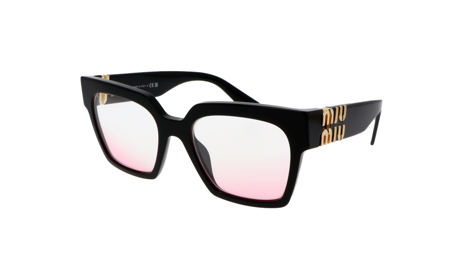 Briller Miu Miu MU 04UV 1AB1O1 Blush 52-19 Sort