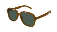Saint Laurent Corner angle Asian smart fitting SL 545 004 58-16 Marrom