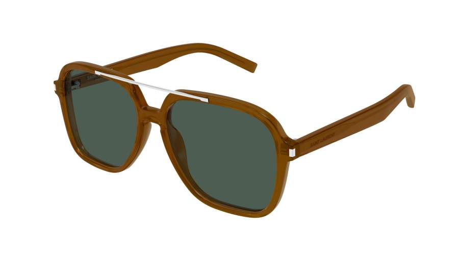 Óculos de sol Saint Laurent Corner angle Asian smart fitting SL 545 004 58-16 Marrom