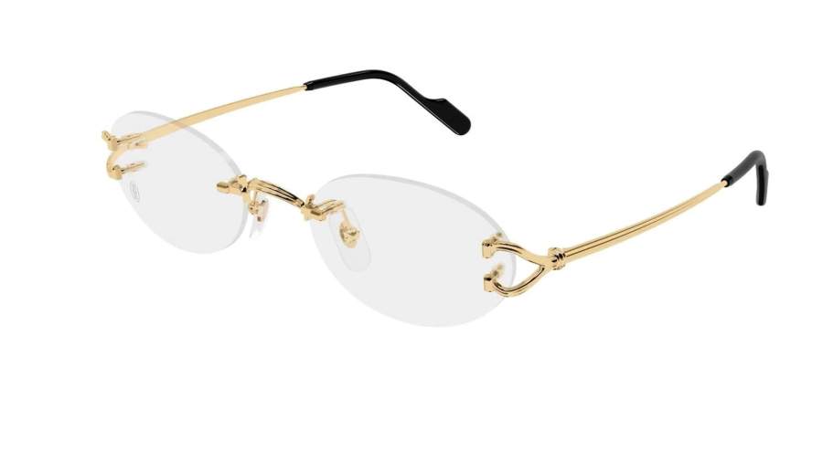 Okulary korekcyjne Cartier CT0621O 001 52-20 Złote