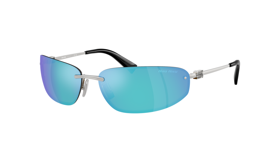 Lunettes de soleil Miu Miu MU A50S 1BC10K 68-15 Argent