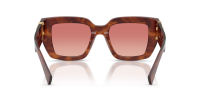 Miu Miu Glimpse MU B05S 26E50U 51-21 Striped tobacco