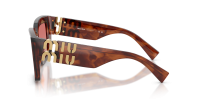 Miu Miu Glimpse MU B05S 26E50U 51-21 Striped tobacco