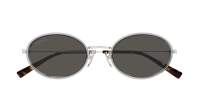 Gucci Emblem GG1980S 005 52-21 Grey Silver