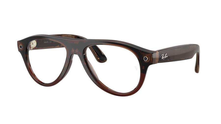 Zonnebrillen Ray-Ban Meta aviator Gen 3 RW4016 6912JD 54-18 Transparent Umber