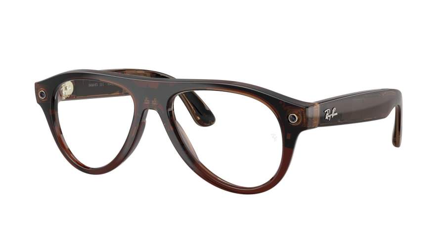 Sunglasses Ray-Ban Meta aviator Gen 3 RW4016V 8532 54-18 Transparent Umber