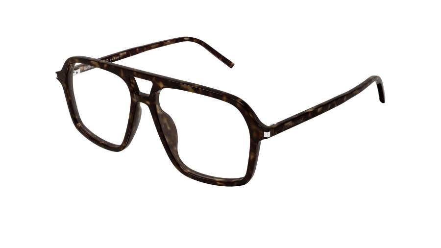Eyeglasses Saint Laurent Corner angle SL 960 005 55-14 Havana