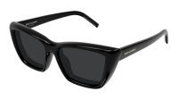 Saint Laurent Sl logo SL 276 MICA PLUMP 001 55-16 Black 