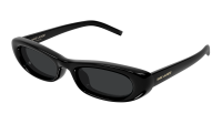 Saint Laurent Sl logo SL 557 SHADE PLUMP 001 53-20 Black 